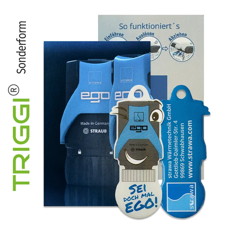 TRIGGI® der Einkaufswagenlöser TR Sonderform "ego Strawa"